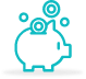 Piggy bank icon