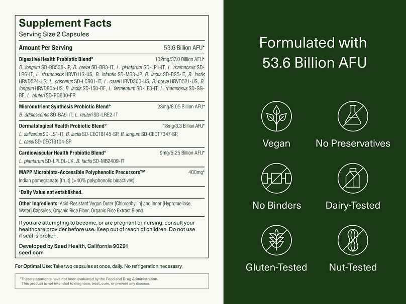 DS-01 is allergen-free and contains 53.6 billion AFU