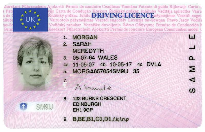 U.K. Driving Licence